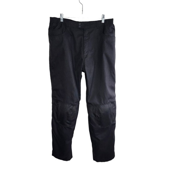 TOURMASTER Jean Pant Protective Motorcycle Gear Black Large 34/36 Padded - Picture 1 of 8